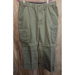 Boy Scouts of America Pants Size 32 (31x25) Green Switchback Convertible Cargo